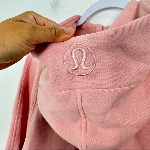Lululemon Scuba Oversized 1/2 Zip Hoodie in Pink Mist Size M/L - Picture 11 of 15
